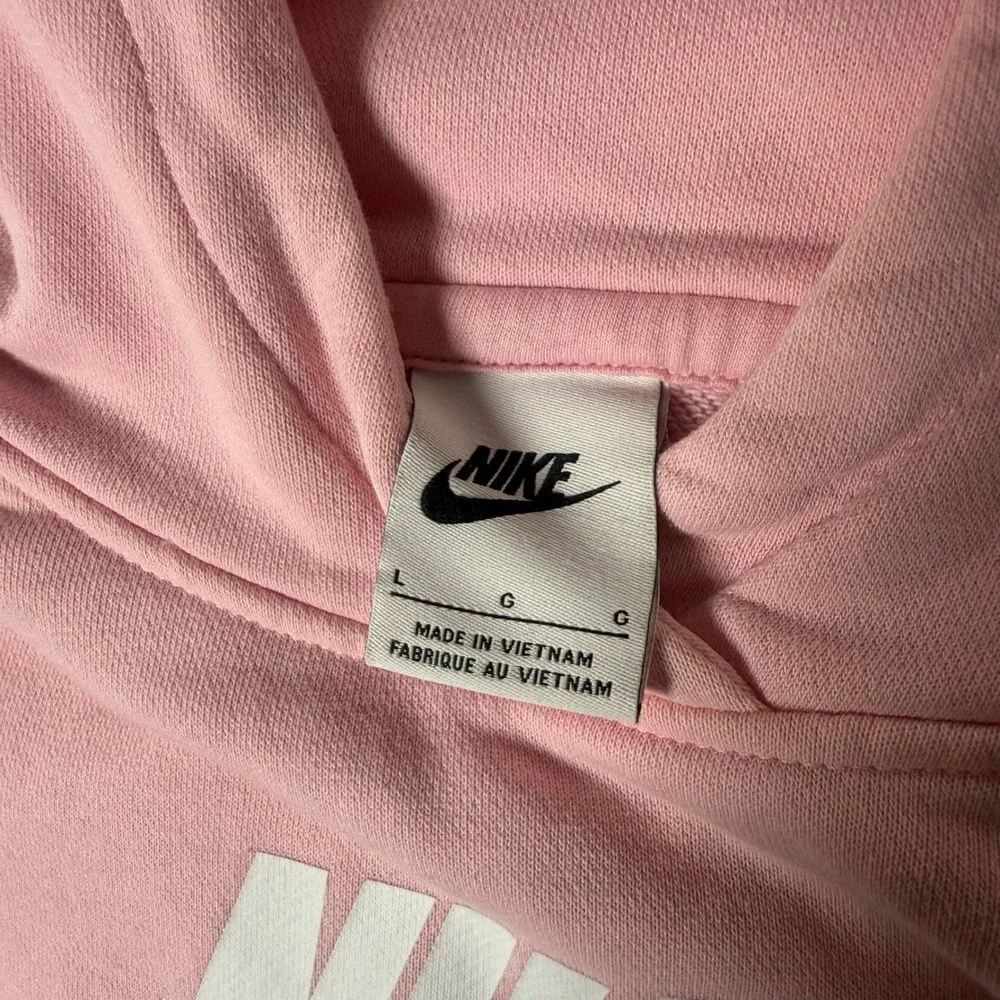 Nike Kids Big-Kids Pink Cropped Club Fleece‎ Hoodie L DC7210-690